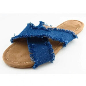 NEW The Skyline Collection Fabric Slide Sandals